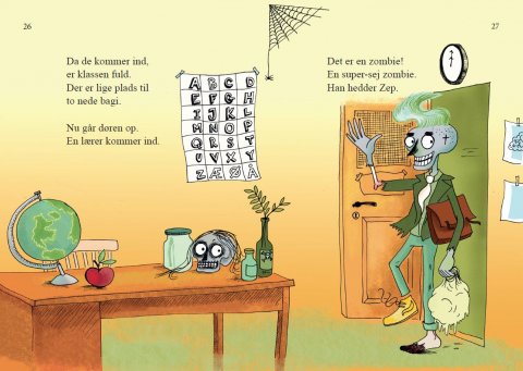 Zombien Zom - Zom skal i skole - zombielærer Zep